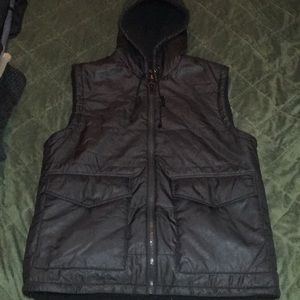 FULL ZIP HOODIE VEST S